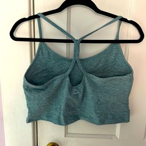 Teal Beyond Yoga crop size XL, built in shelf bra